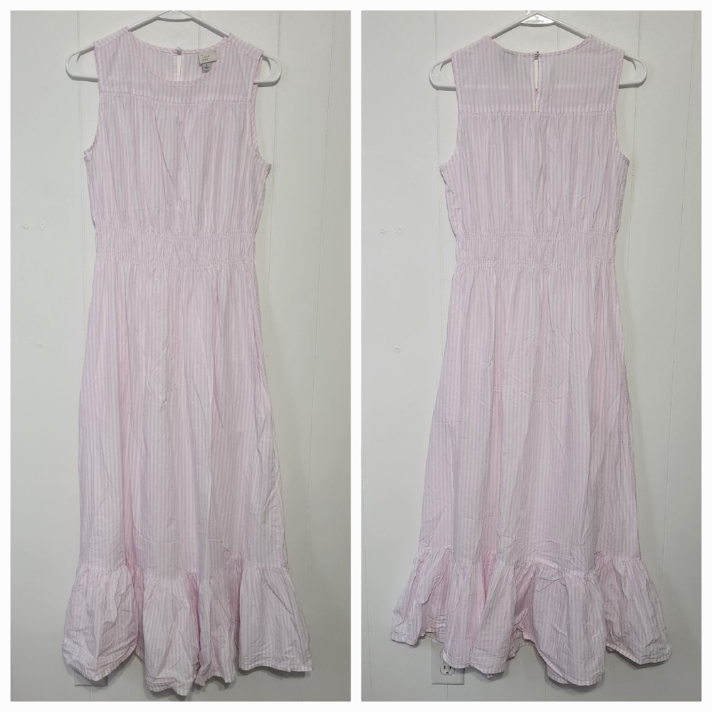 A new day lavender striped ruffle dress